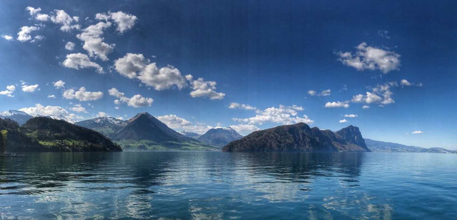 View over Lake Lucerne from Oberer Nas to direction Lucerne.