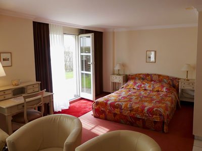 Studios at the Hotel Rigi Vitznau are family rooms with a kitchenette